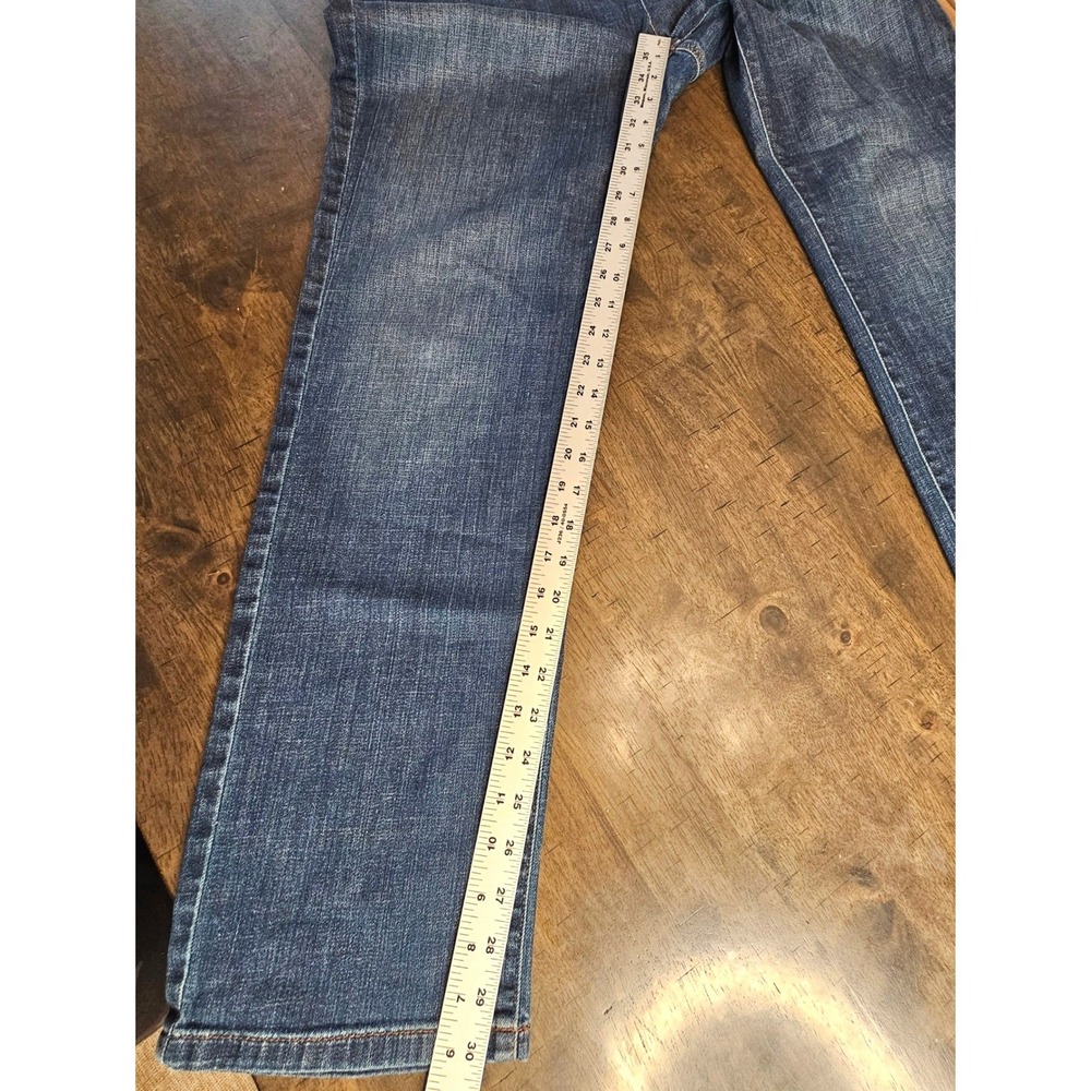 Eileen Fisher High Rise Jeans Organic Cotton Med Wash Straight Leg 12 Fall 2020 - Picture 7 of 10